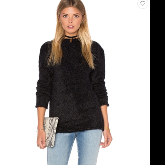 ANINE BING OPEN BACK FUZZY KNIT SWEATER SOLD OUT - Picture 2 of 6